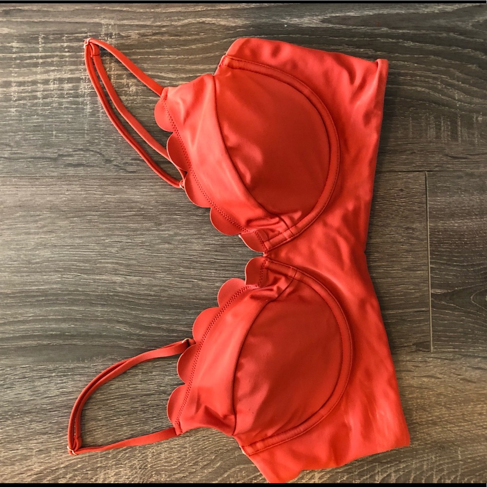 Red Orange Bathing Suit